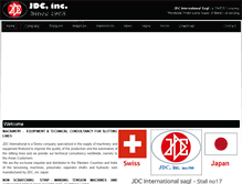 Tablet Screenshot of jdc-international.com